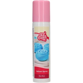 FunCakes Velvet sprej Sky Blue Nebesky modrá 100 ml