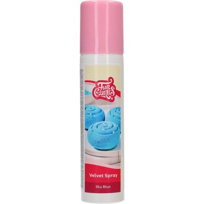 FunCakes Velvet sprej Sky Blue Nebesky modrá 100 ml