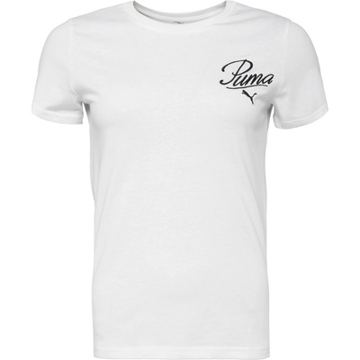 Puma Dámske tričko ESSENTIALS SCRIPT TEE biela čierna