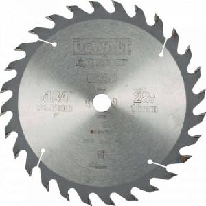 DEWALT - Нож за трион за дърво 184х16 мм, 28 зъба DT4031 (DT4031)
