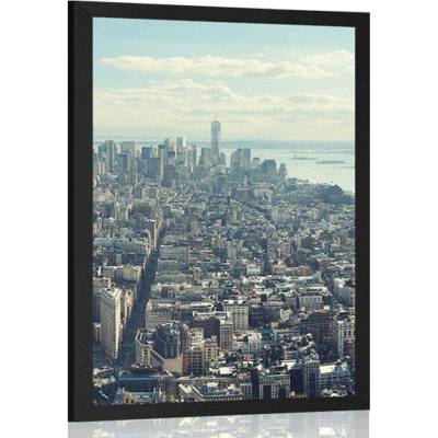 Plakát pohled na okouzlující centrum New Yorku - 40x60 black