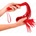 Kink Soft PVC Whip 70cm Red