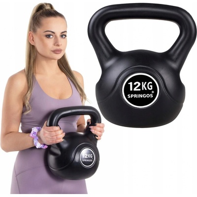 SPRINGOS ABS Kettlebell 12 kg – Zboží Mobilmania