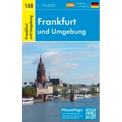 Německo: Frankfurt a okolí / Cyklomapa PhoneMaps 158