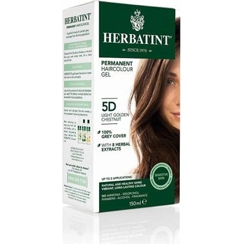Herbatint barva na vlasy světle zlatavý kaštan 5D