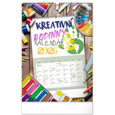 nástěnný Rodinný kreativní 33 x 46 cm 2026