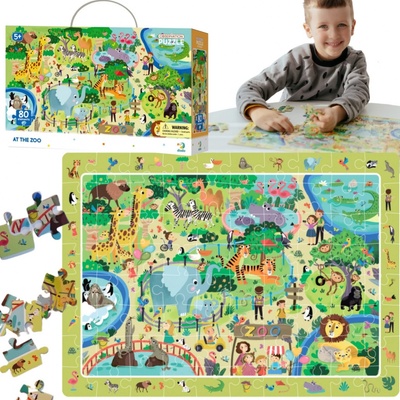 DoDo s hledáním obrázků V ZOO 80 dílků