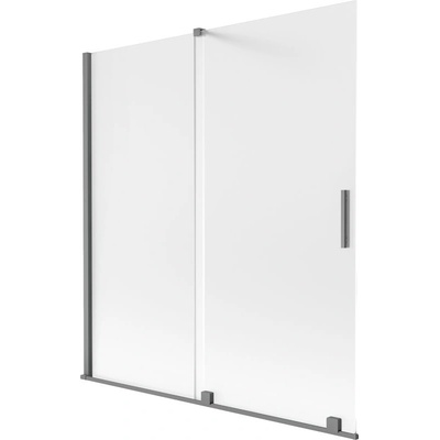 Mexen Velar двукрилен плъзгащ се душ параван 150 x 150 cm, матирано, gun metal - 896-150-000-31-95 (896-150-000-31-95)