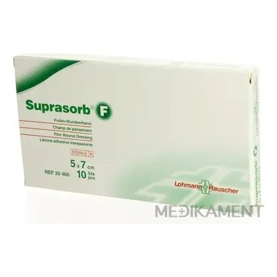 Suprasorb F krytie na rany fóliové transparentné (5 x 7 cm) 10 ks
