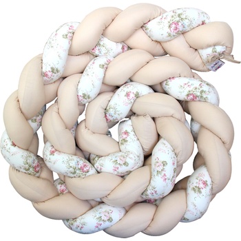 Blossom Bay Обиколник Blossom Bay - 330 cm, бежов с цветя (ob-3-L-5-5-20)