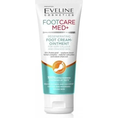 Eveline Cosmetics Foot Care MED+ Regenerating Foot Cream-Ointment - Регенериращо мазило за напукана и груба кожа на петите 100мл