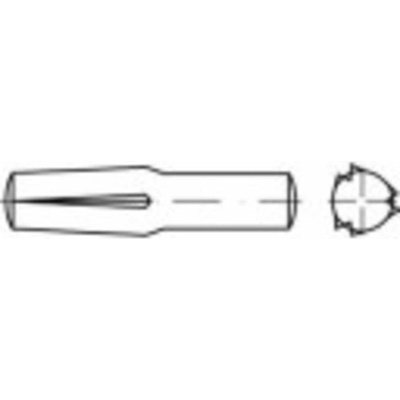 TOOLCRAFT 136358 násuvný ryhovaný kolík (Ø x d) 3 mm x 8 mm ocel 250 ks