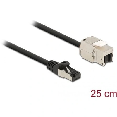 Delock 87022 25cm Cat. 6A RJ45 мъжки - RJ45 женски с модулен кабел Keystone (87022)