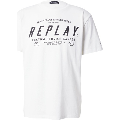 Replay Тениска бяло, размер xl
