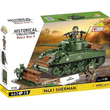 COBI II WW M4A1 Sherman, 1: 35, 663 к, 2 ф
