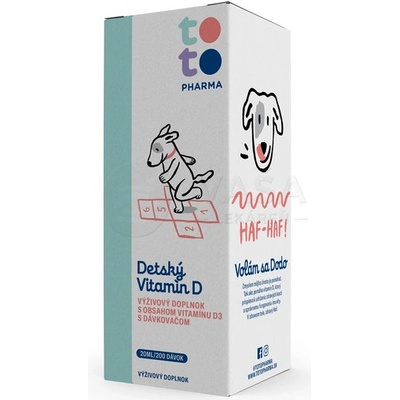Toto Detský Vitamín D3 kvapky s dávkovacou pumpičkou 20 ml