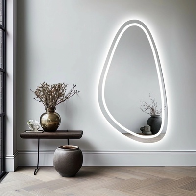 Alfaram Nepravidelné zrkadlo s osvetlením - SYDERYT LED II 70x129