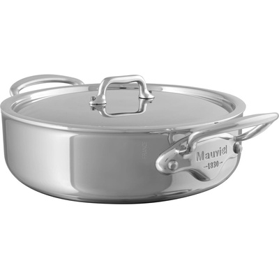 Mauviel M´Cook kastról nízky s nerezovou pokrievkou 28 cm
