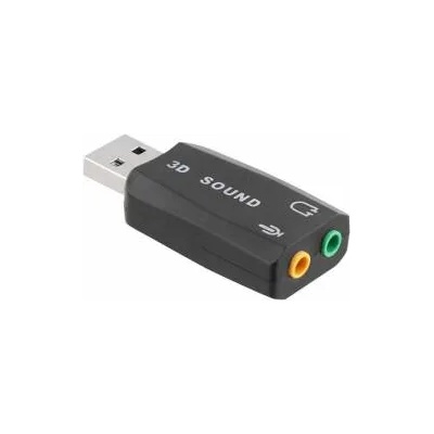 T'nB Звукова карта TNB, USB 2.0 към двоен 3.5 mm жак, 3D 5.1, Черна, 2055180047