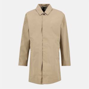 Barbour Men's Lorden Thigh Length Long Sleeve Button Mac - Stone ST17