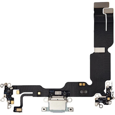 AppleKing nabíjací a audio flex konektor pre iPhone 15 Plus - zelený