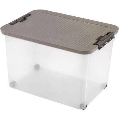 Heidrun Box s ratanovým víkem 45 l hnědá