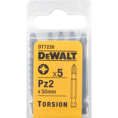 Bit Krížový DeWALT DT7226 Torsion Pozidriv Pz 2 x 50 mm 5 ks