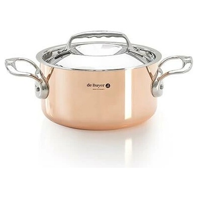 de Buyer Měděný hrnec s poklicí PRIMA MATERA 16cm 1,8l
