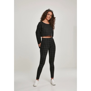 Urban Classics Дамски клин в черно Urban Classics Ladies Check High Waist LeggingsUB-TB3000-00826 - Черен, размер XS