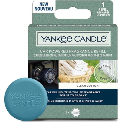 Yankee Candle Clean Cotton vonný difuzér do zapalovače - náhradní náplň