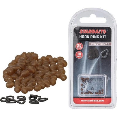 STARBAITS Hook Ring Kit hnědá