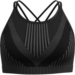 Smartwool Дамски спортен сутиен Smartwool Women's Intraknit Strappy Bra Sports bra - Black Heather II (114-2579-0412)