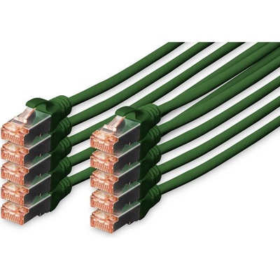 Digitus DK-1644-050-G-10 RJ45 CAT 6 S/FTP 5m zelený
