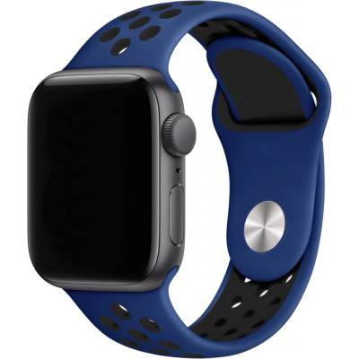 Eternico Sporty na Apple Watch 42 mm/44 mm/45 mm Solid Black and Blue AET-AWSP-BlBl-42