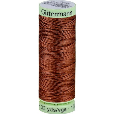 Prima-obchod Polyesterové nitě Gütermann Jeans návin 30 m, barva 650 hnědá