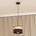 Helam Пендант на кабел ALBA 1xE27/15W/230V Ø 20 cm черно/кафяво (HE1793)