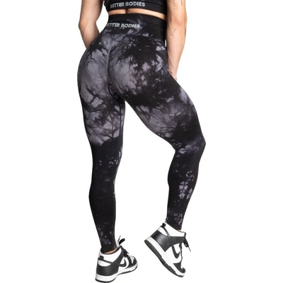 Better Bodies ENTICE SCRUNCH LEGGINGS BLACK TIE DYE