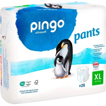 Pingo Пелени гащи Pingo Ultrasoft - XL, размер 6, 16 kg, 26 броя (0321-01)