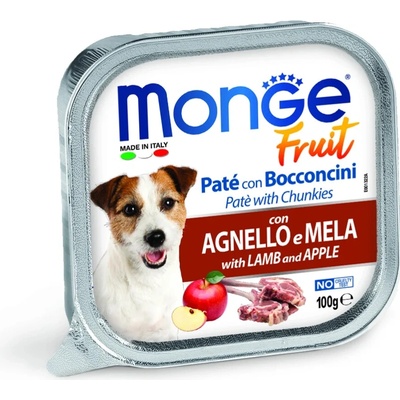 Monge Fruit Adult Dog Jahňa s jablkom 32 x 100 g