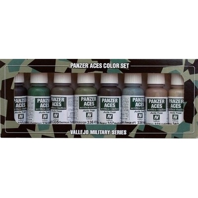 Vallejo Sada barev pro uniformy německých tankistů 70.128
