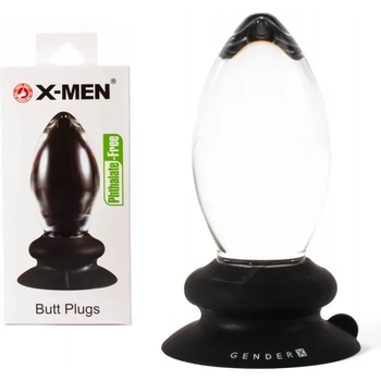 Image 1 of Акрилен анален плъг с вакуумна основа, 14, 5см. - Gender X Anal Plug (XMEN000150)