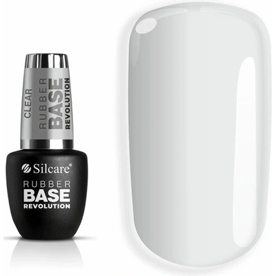 Silcare Kaučuková báza TRANSPARENTNÁ Revolution Rubber Base Clear 9 ml