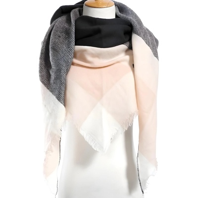 HARAHU Шал LE-5488 - Сивa / Розова KP5488 (LE-5488)