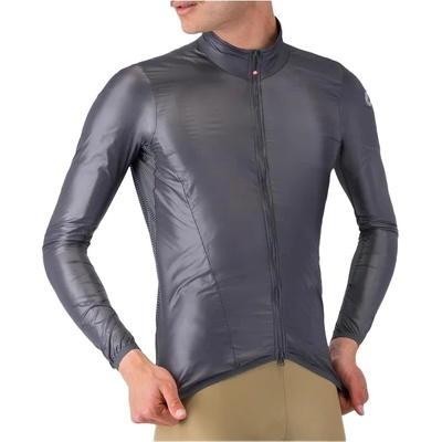 Castelli Мъжко ветрозащитно яке за колоездене Castelli Aria Shell 2 Jacket Cycling jacket - Dark Gray (051-1414-0314)