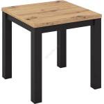 Wipmeb Sp. z o. o Разтегателна трапезна маса ZARO 80/160x80 см дъб artisan/черна (WM0173)