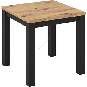 Wipmeb Sp. z o. o Разтегателна трапезна маса ZARO 80/160x80 см дъб artisan/черна (WM0173)