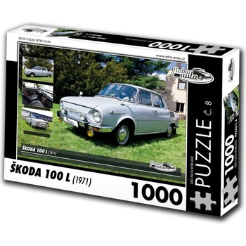 Retro cars - Puzzle Škoda 100 L (1971) - 1 000 piese