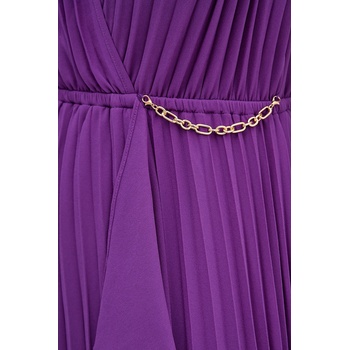 Morgan Рокля Morgan ROSYTA в лилаво дълга разкроена ROSYTA (ROSYTA)