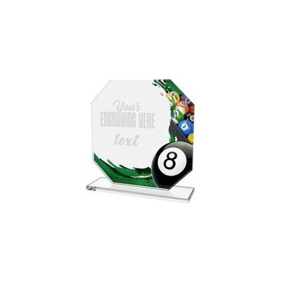 Poháry Bauer Skleněná trofej CR2024302M06 Billiard