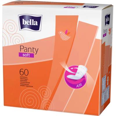 Bella Panty Дамски ежедневни превръзки, Soft, 60 броя